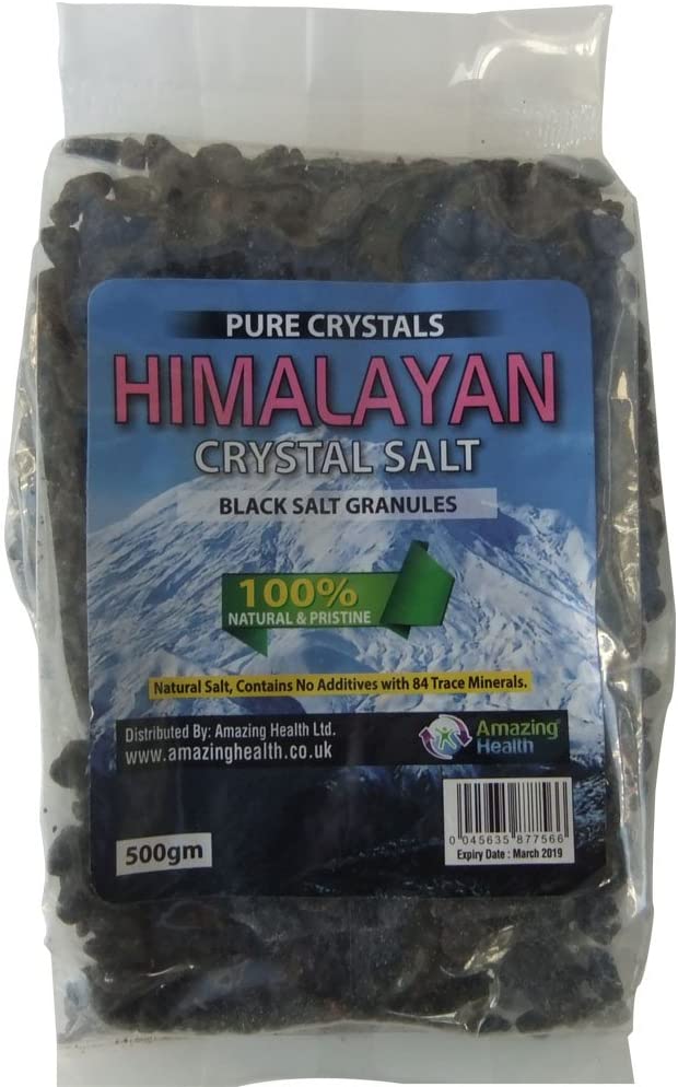 Sal del HImalaya negra gruesa